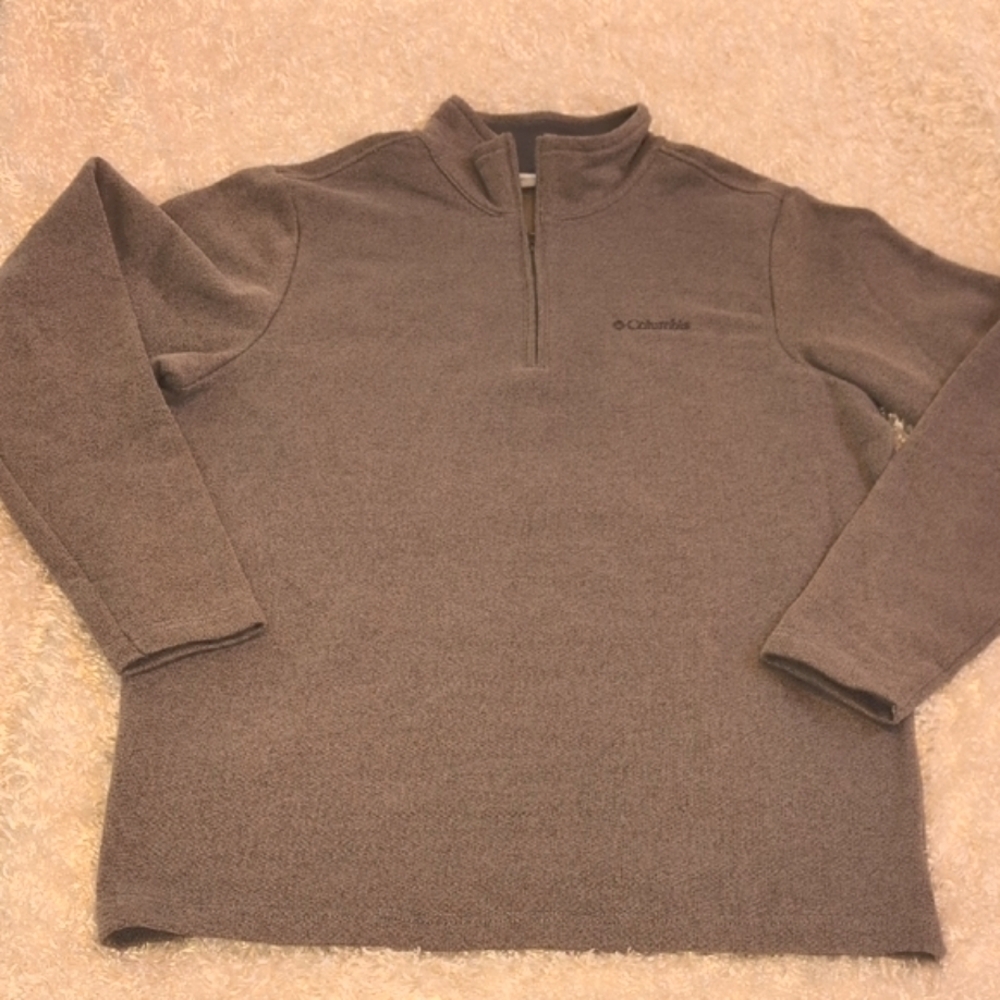 Columbia Men's Taupe Sweater Sz Lg